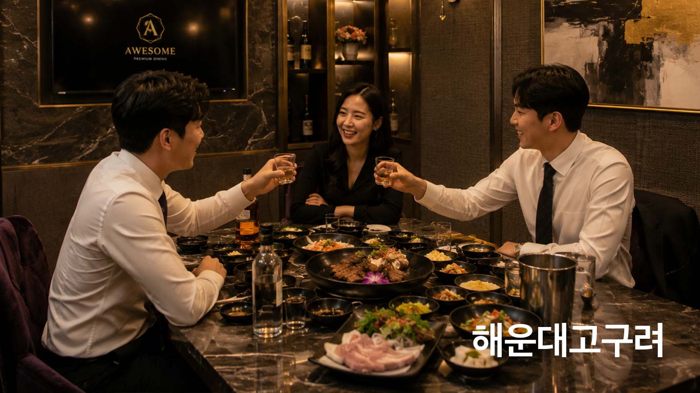 해운대고구려 프라이빗 룸 분위기